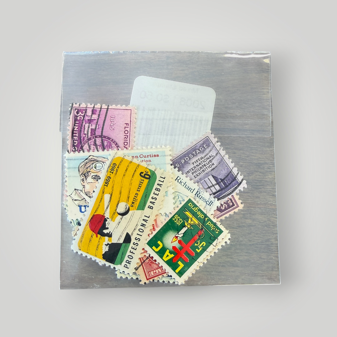 Assorted Vintage Postage Stamp Bundle