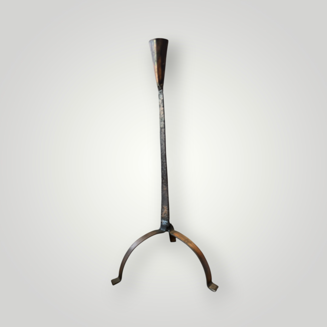 Vintage Hand-Forged Metal Taper Candle Holder