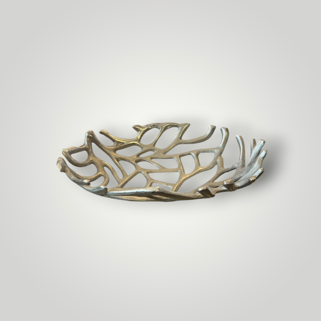 Cast Metal Openwork Decorative Bowl