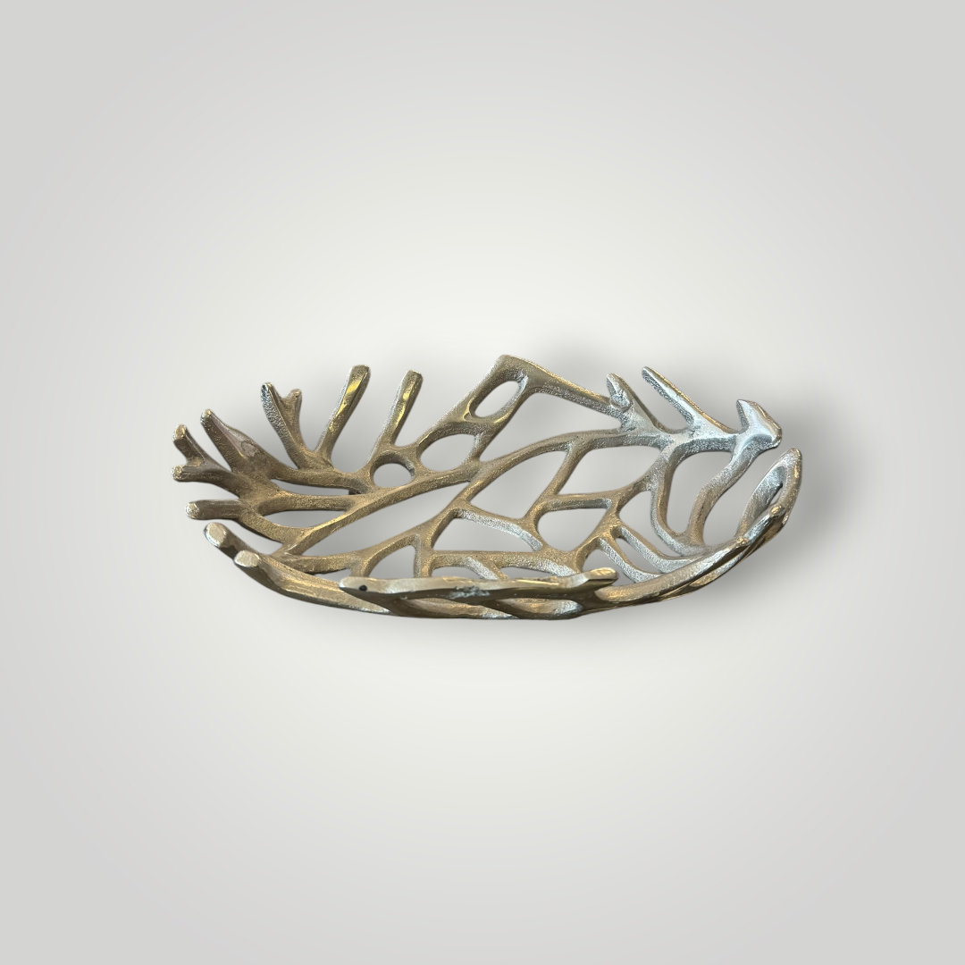 Cast Metal Openwork Decorative Bowl