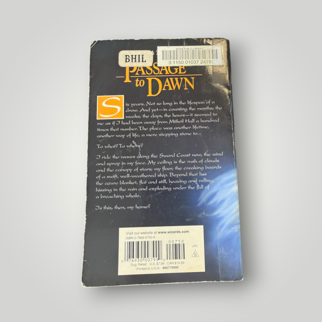 R.A. Salvatore Passage to Dawn — Forgotten Realms Paperback