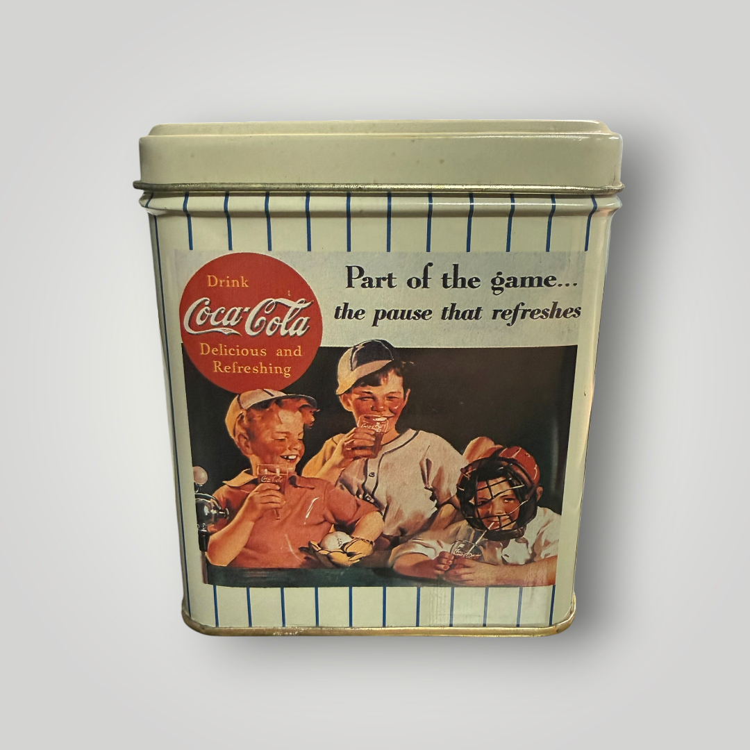 Vintage 1992 Coca-Cola Baseball Tin – Tin Box Company