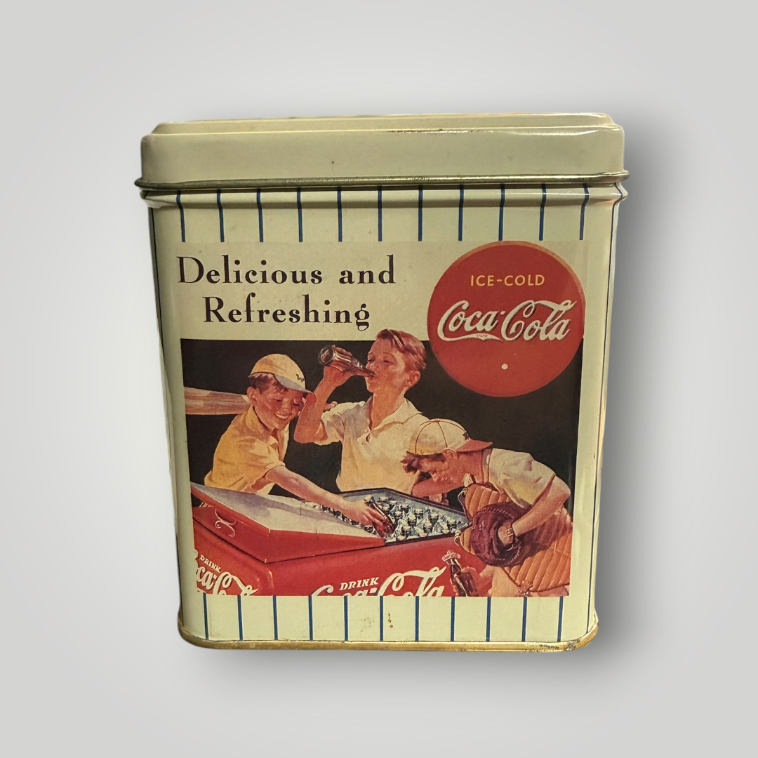 Vintage 1992 Coca-Cola Baseball Tin – Tin Box Company