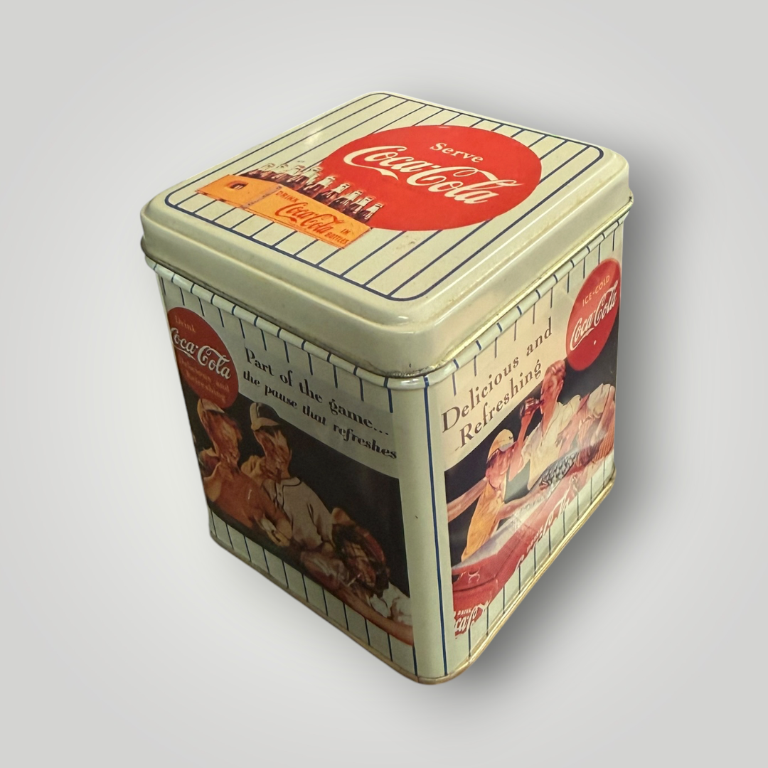 Vintage 1992 Coca-Cola Baseball Tin – Tin Box Company