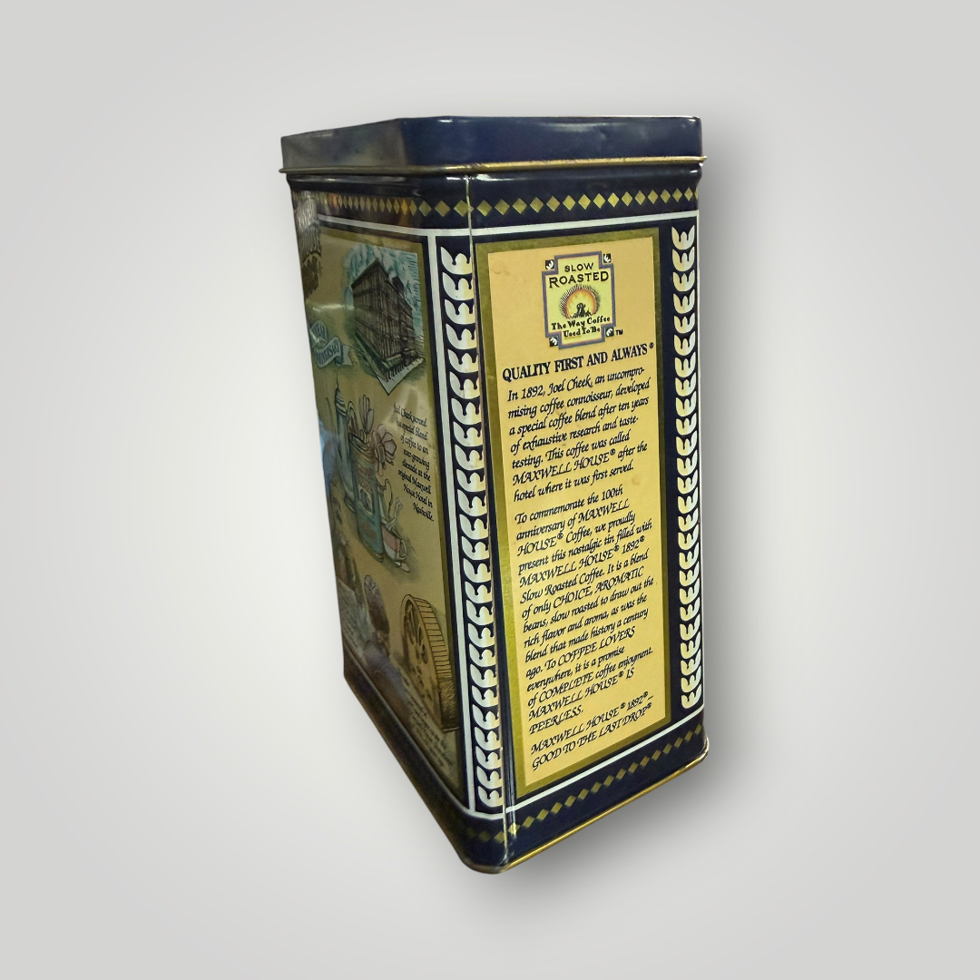 Vintage 1992 Maxwell House 100th Anniversary Coffee Tin