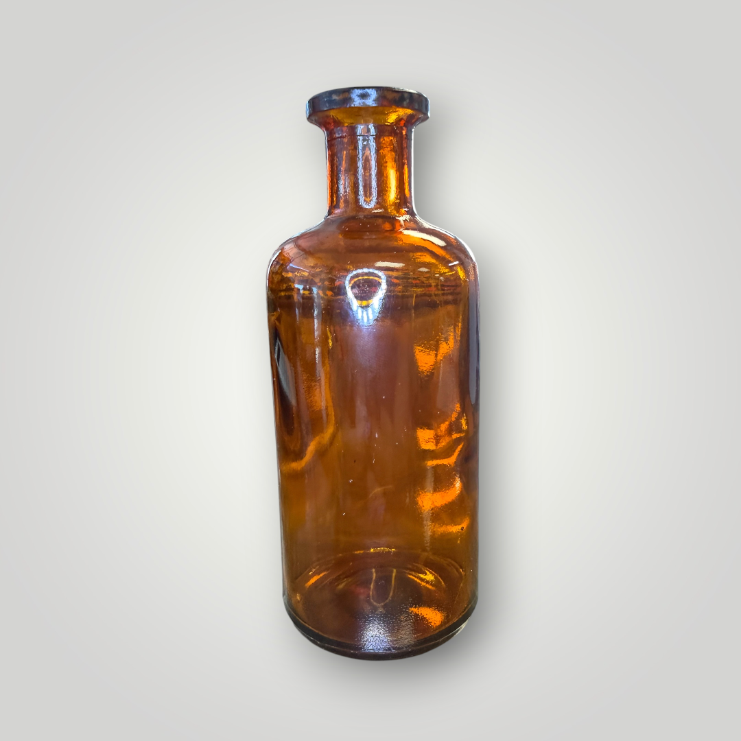 Vintage Whitall Tatum Amber Apothecary Bottle – c. 1924–1949