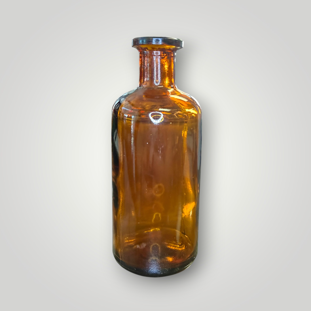 Vintage Whitall Tatum Amber Apothecary Bottle – c. 1924–1949