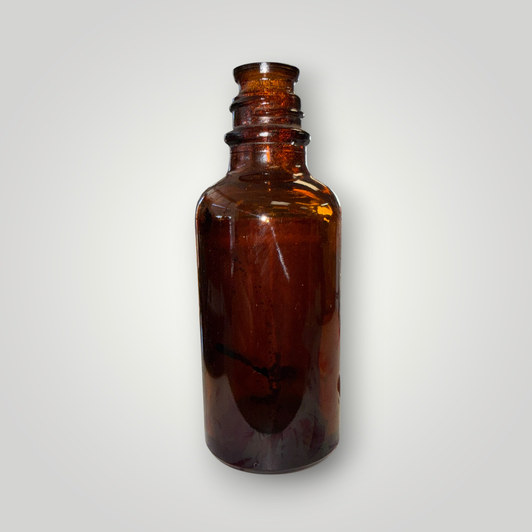 Vintage Eli Lilly Nux Vomica POISON Amber Medicine Bottle – Empty