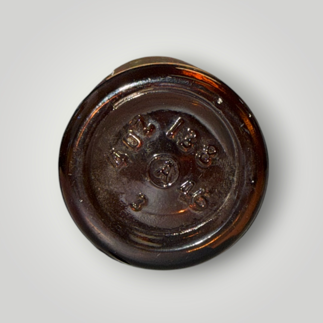 Vintage Sharp & Dohme Colchicum Seed POISON Amber Medicine Bottle – Empty