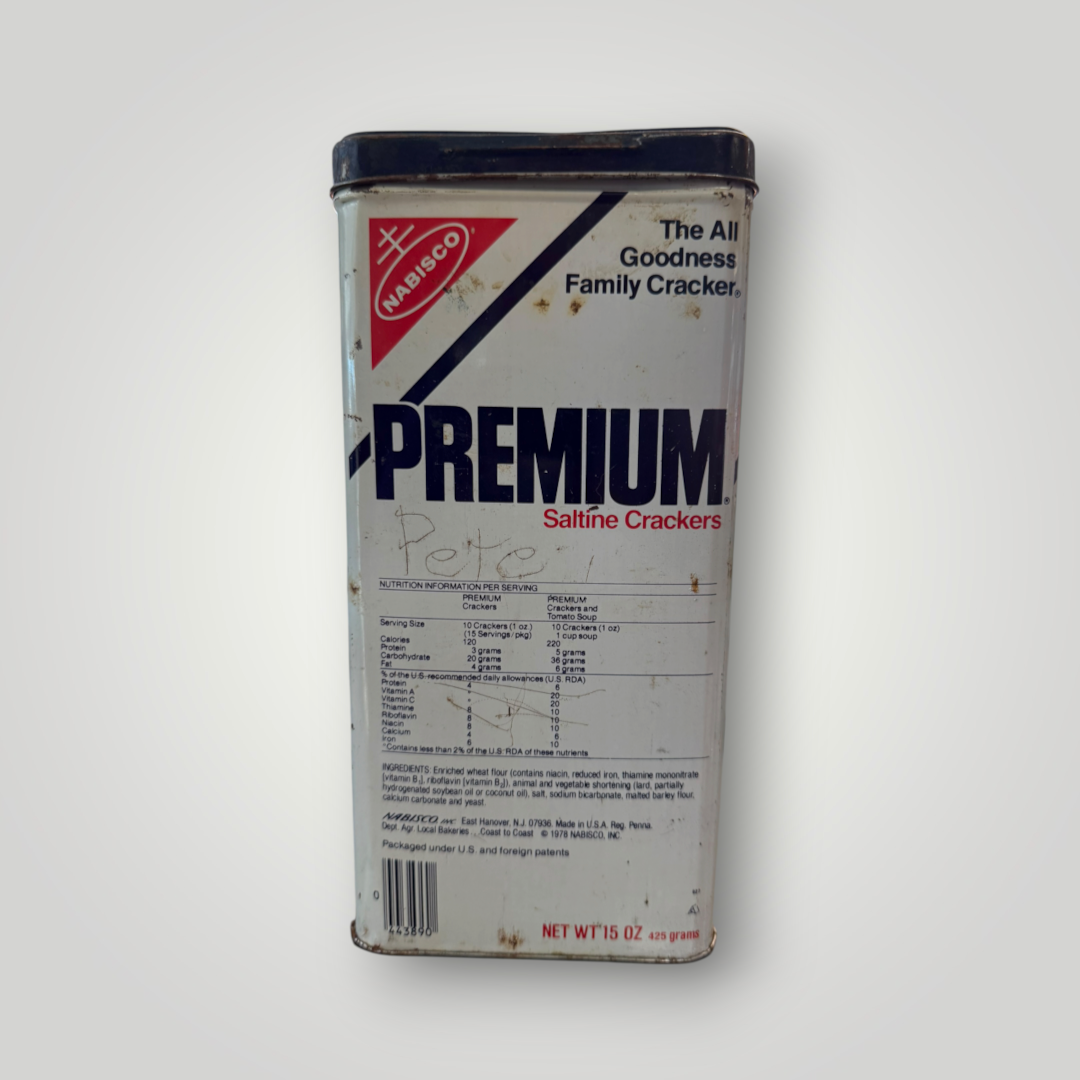 Vintage 1978 Nabisco Premium Saltine Cracker Tin