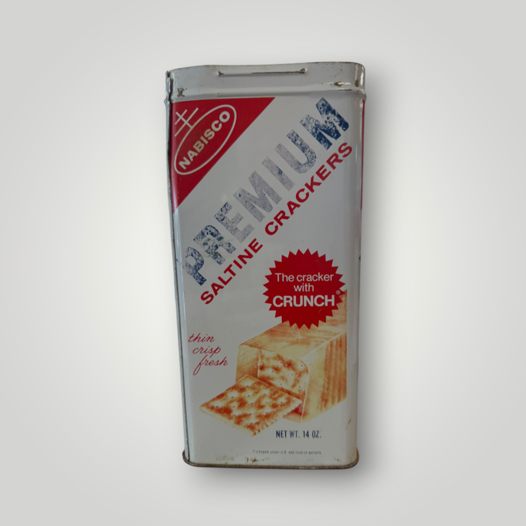 Vintage 1969 Nabisco Premium Saltine Crackers Tin