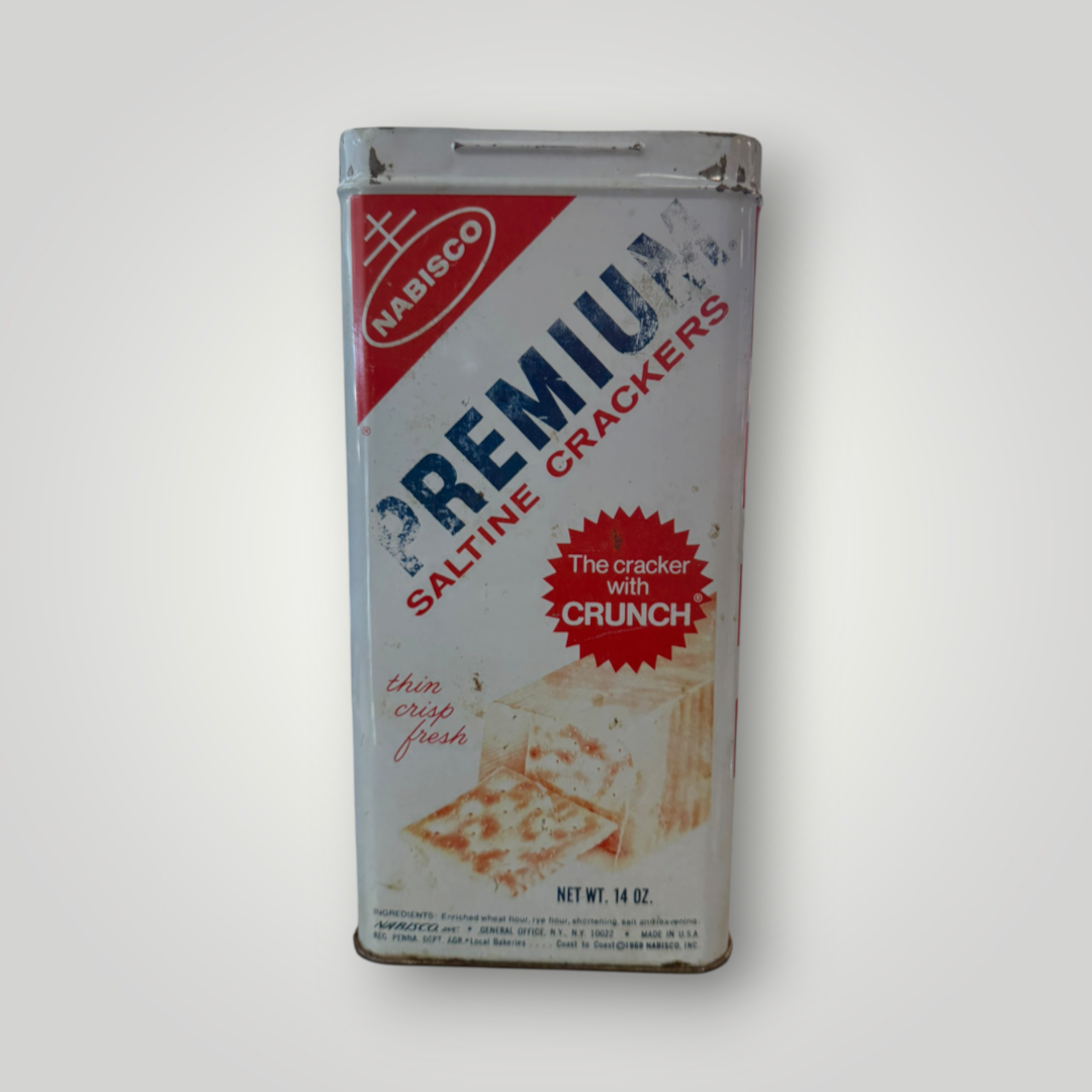 Vintage 1969 Nabisco Premium Saltine Crackers Tin