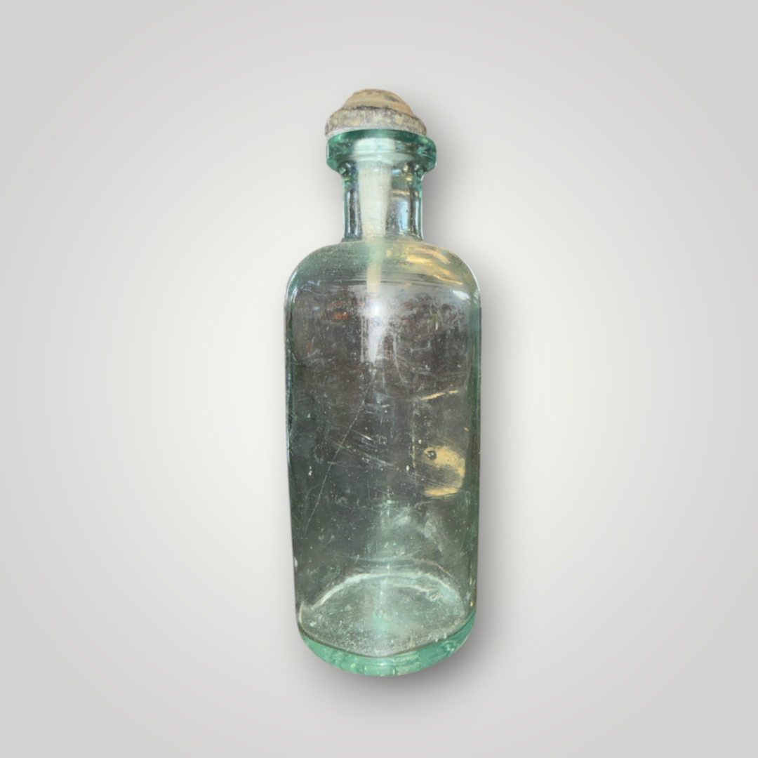 Antique Soda-Acid Fire Extinguisher “Acid Line” Glass Bottle