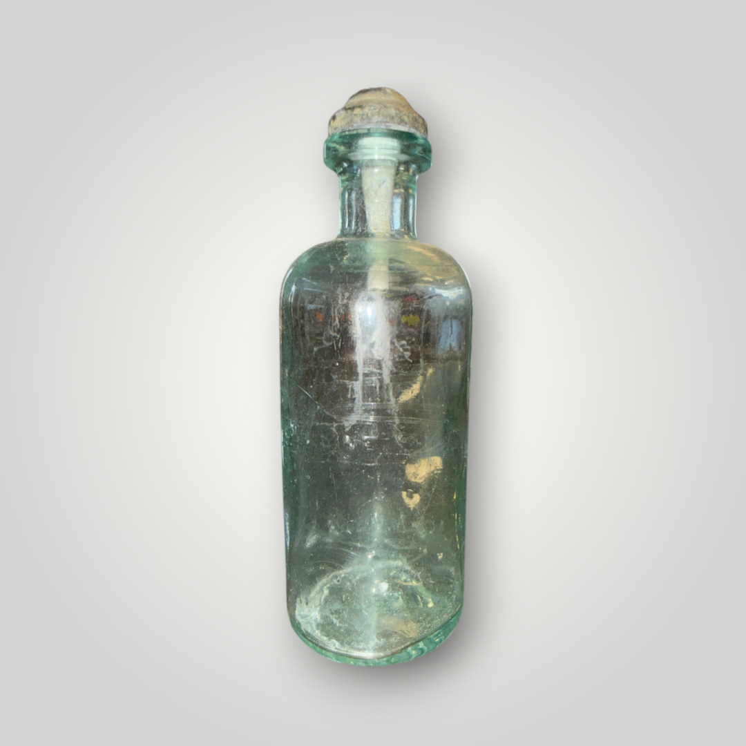 Antique Soda-Acid Fire Extinguisher “Acid Line” Glass Bottle