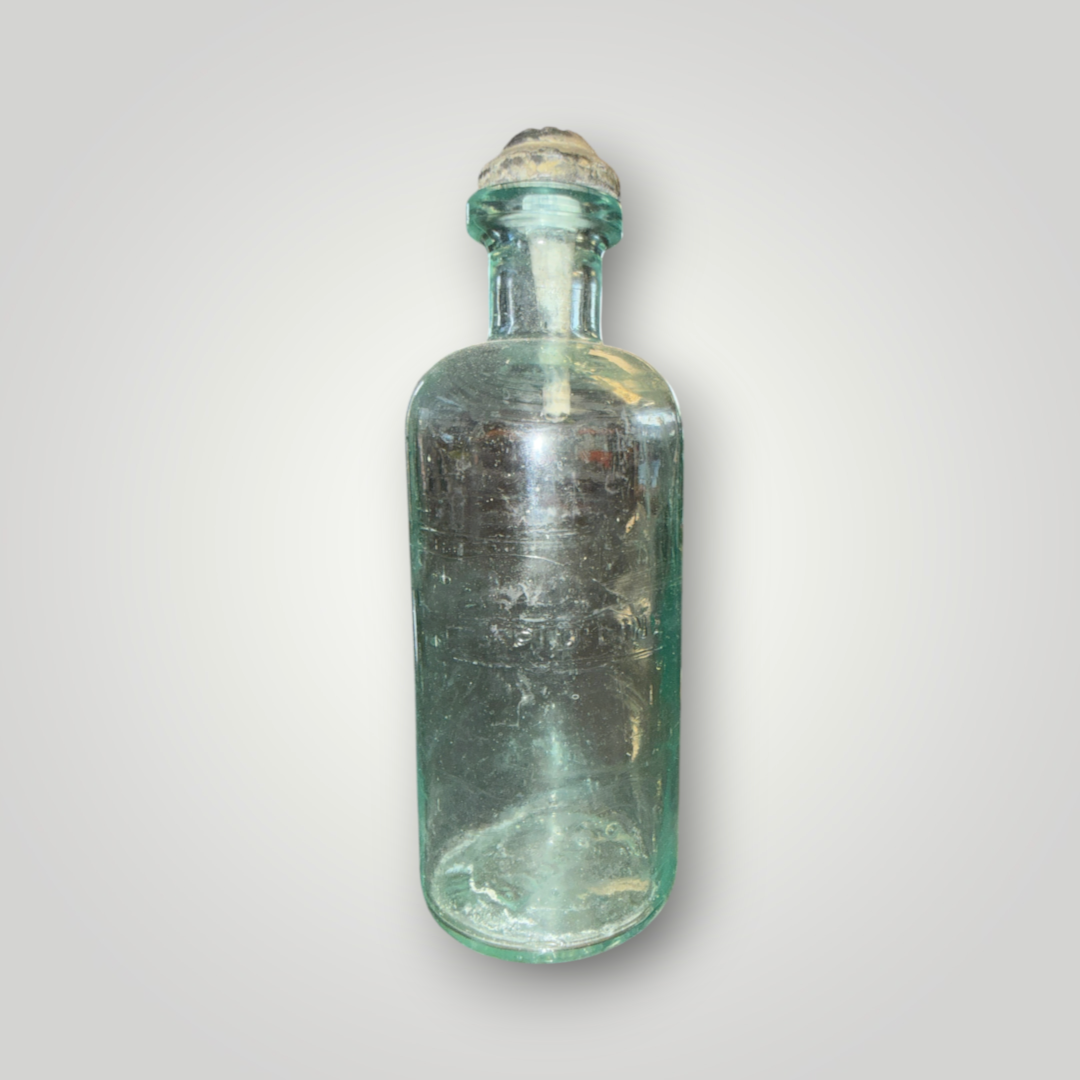 Antique Soda-Acid Fire Extinguisher “Acid Line” Glass Bottle