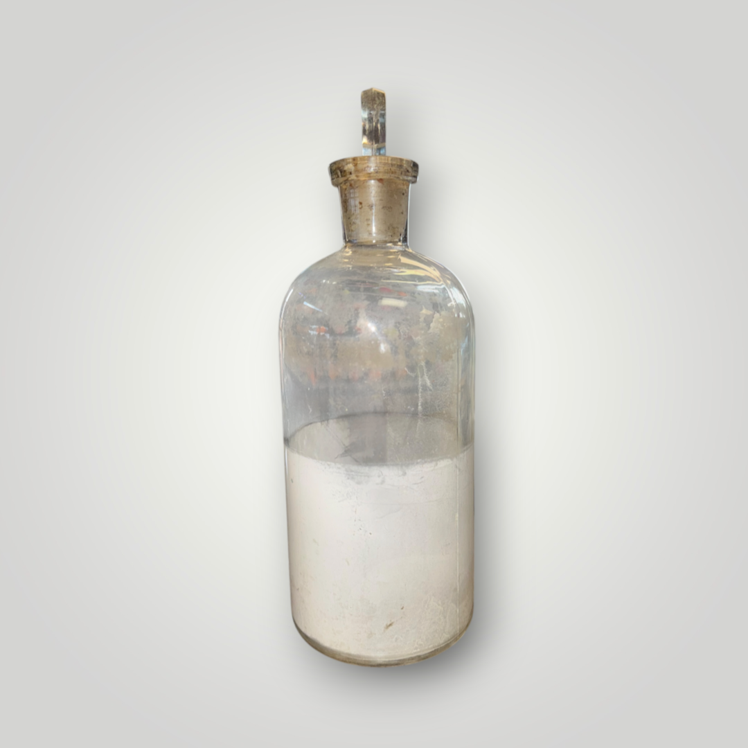 Vintage Large Glass Apothecary Reagent Bottle with Ground Glass Stopper