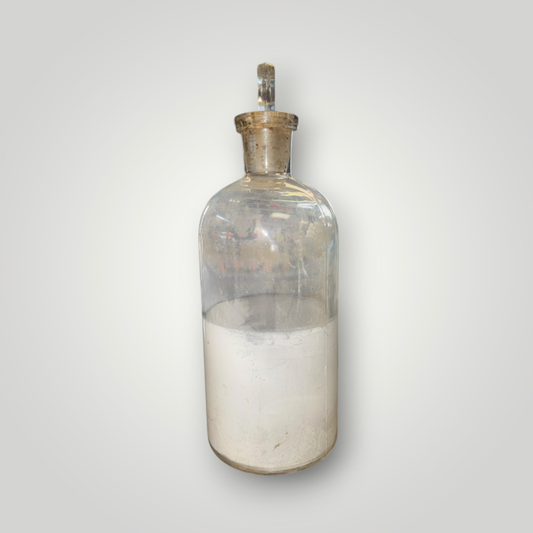 Vintage Large Glass Apothecary Reagent Bottle with Ground Glass Stopper