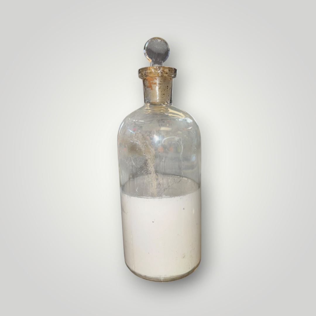 Vintage Large Glass Apothecary Reagent Bottle with Ground Glass Stopper