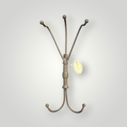 TII Collections Antiqued Metal 5-Hook Wall Hanger