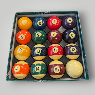 Vintage Aramith Belgian Billiard Pool Ball Set – Original Box