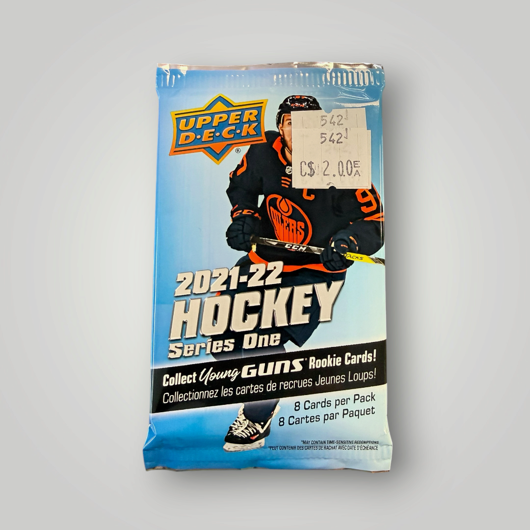 2021–22 Upper Deck Series One Hockey Trading Card Pack – Sealed