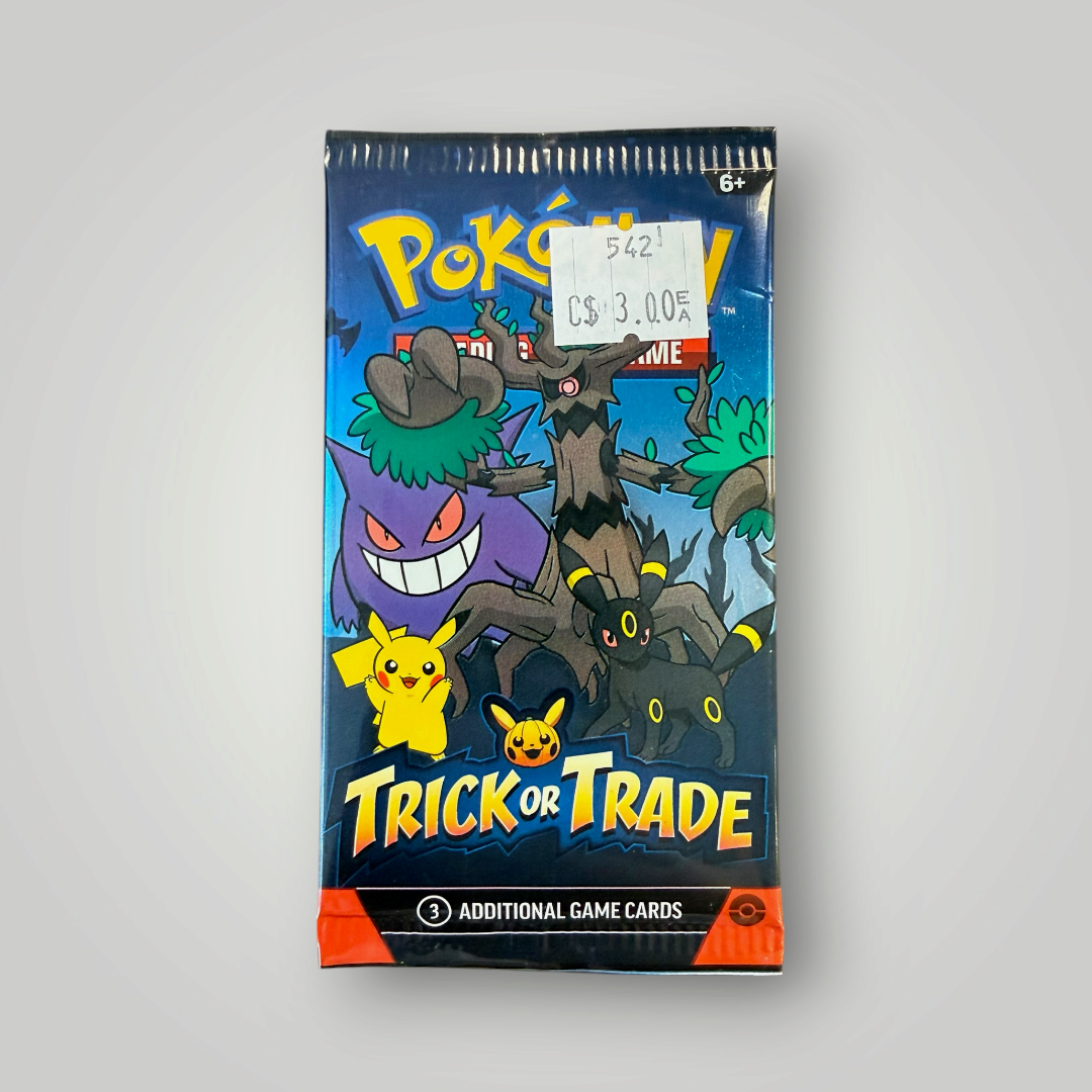 Pokémon TCG Trick or Trade Halloween Booster Pack – 3 Cards