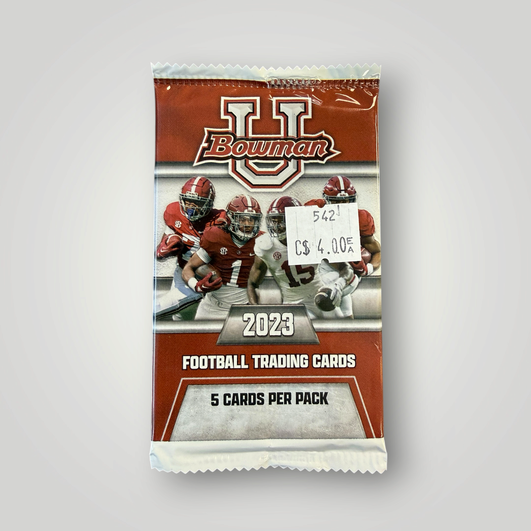 2023 Bowman University Football Trading Cards – Sealed Pack